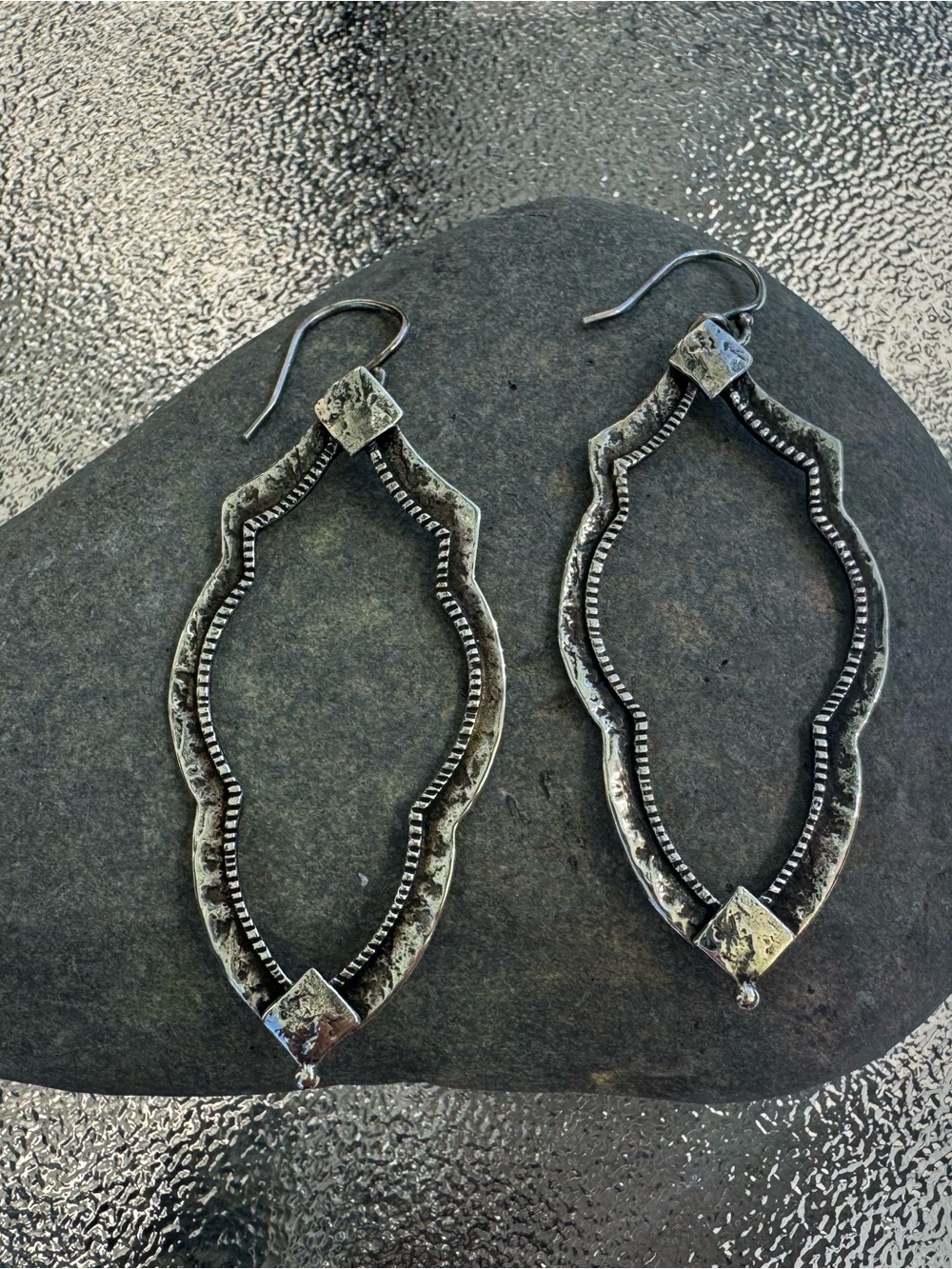 Silpada Vintage Frame Sterling Silver Dangle Earrings W3282
